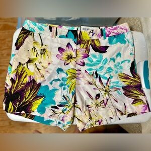 Worthington Vibrant Floral Women's Bermuda Shorts, Sz 12